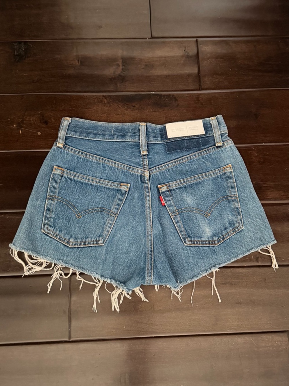 Levi’s’ Re/Done Blue Denim Cutoff Shorts size 23